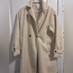 Elegant Cream Women's Coat